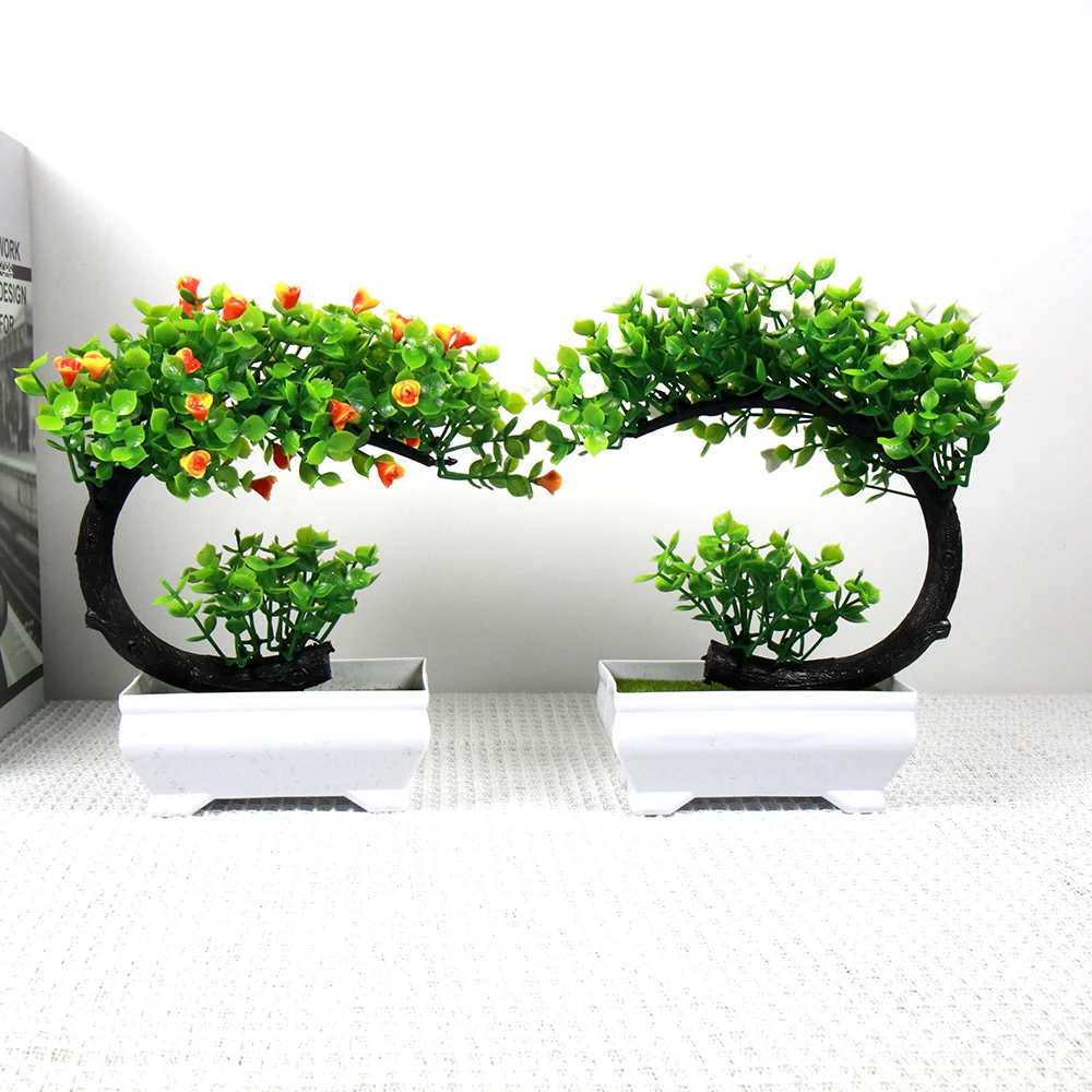 

Artificial Plants For Decoration Small Tree Pot Fake Plant Flowers Potted Ornaments For Home Decoration Hotel Garden Decor