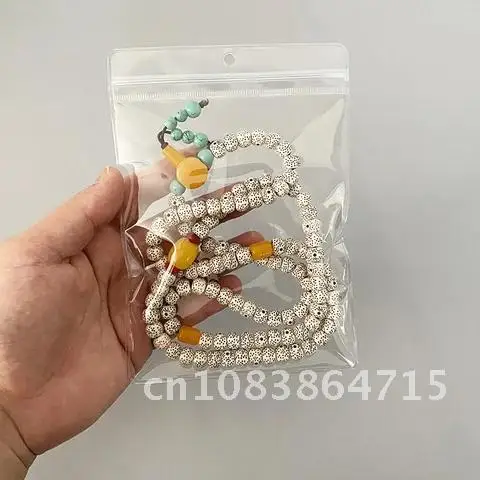 

50pcs/Lot StoBag 25Wires/50Wires With Hole Transparent Ziplock Bag Decoration For Jewelry Earrings Storage Packaging Thicken