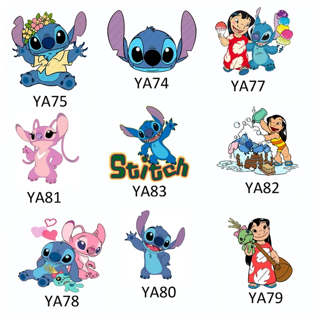 Set of 25 Lilo and Stitch Love Embellishments for Crafts, Bows, Scrapbooks