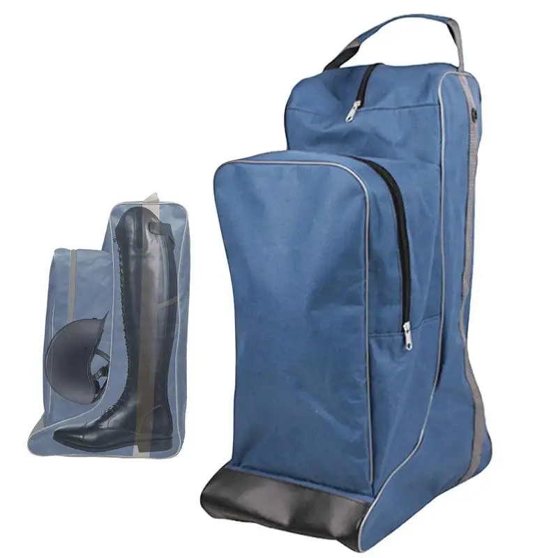 Horse Riding Boot Bag Multifunctional Large Capacity Tall Boot Bag Weatherproof Boots Pouch Portable Riding for Travel