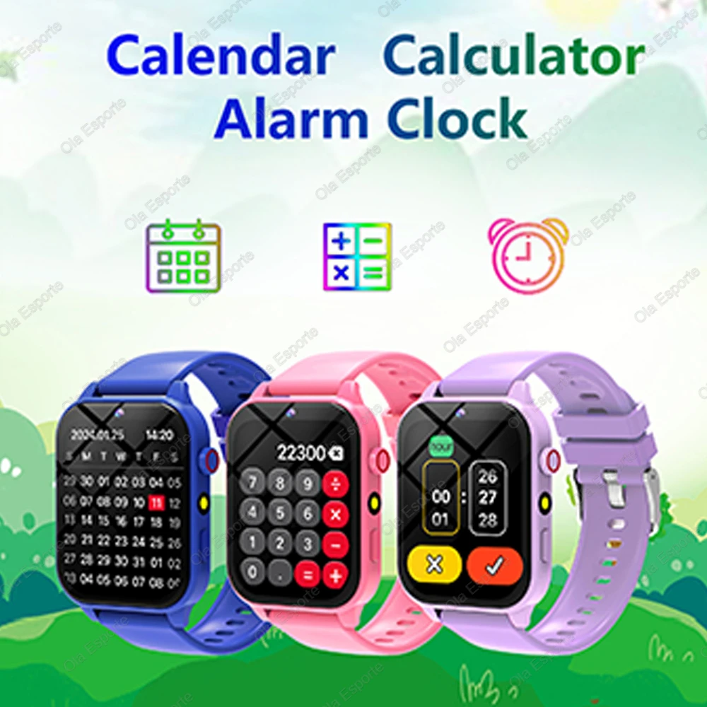 2026 New Kids Camera Smart Watch For Kids Games Sleep Monitor Flashlight Alarm Clock Boy Girl Gift Children Partner Smartwatch 5