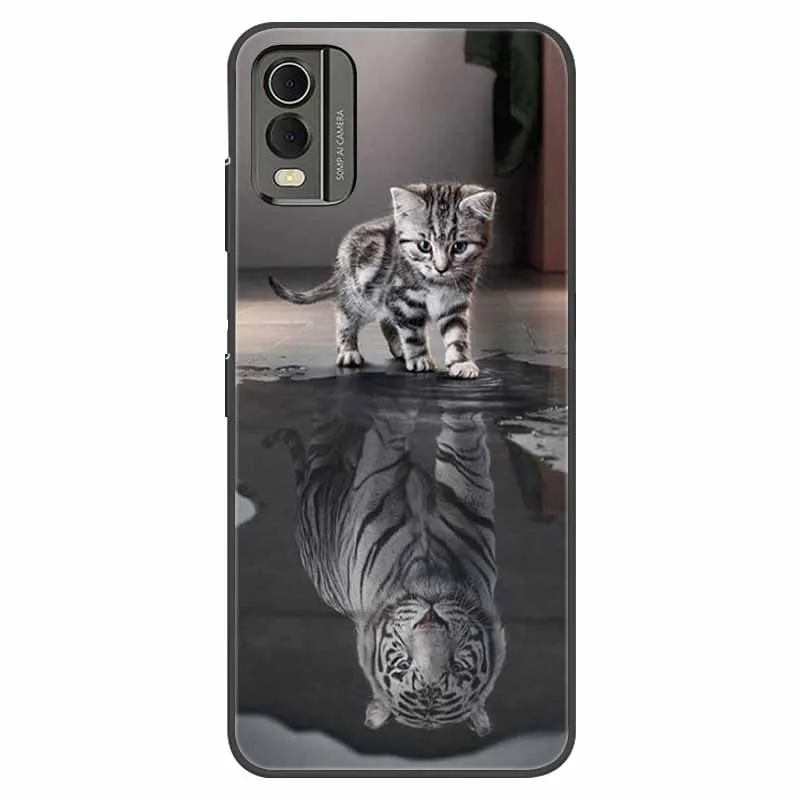 Shockproof Soft Silicone TPU Back Cover with Cute Cartoon Design