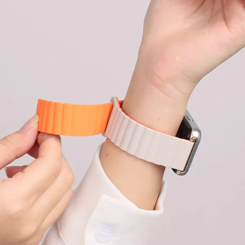 Magnetic Silicone Sport Watch Band - Unisex Fitness Bracelet Accessory
