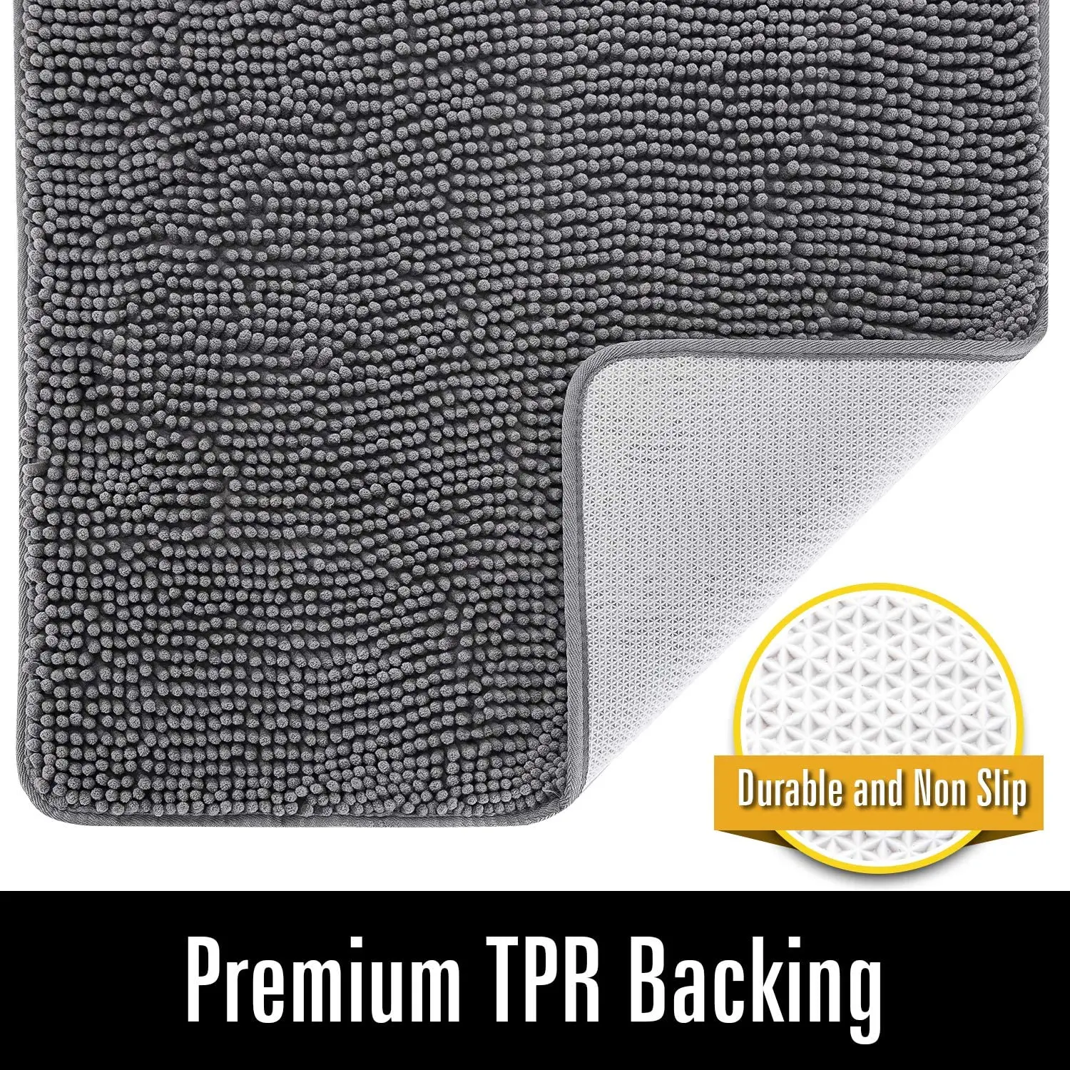 Bathroom Floor Mat Bathroom Mat Absorbent Bathroom Mat Bath Mat Anti Slip Mat Luxury Chenille Bathroom Anti Slip Bath Mat
