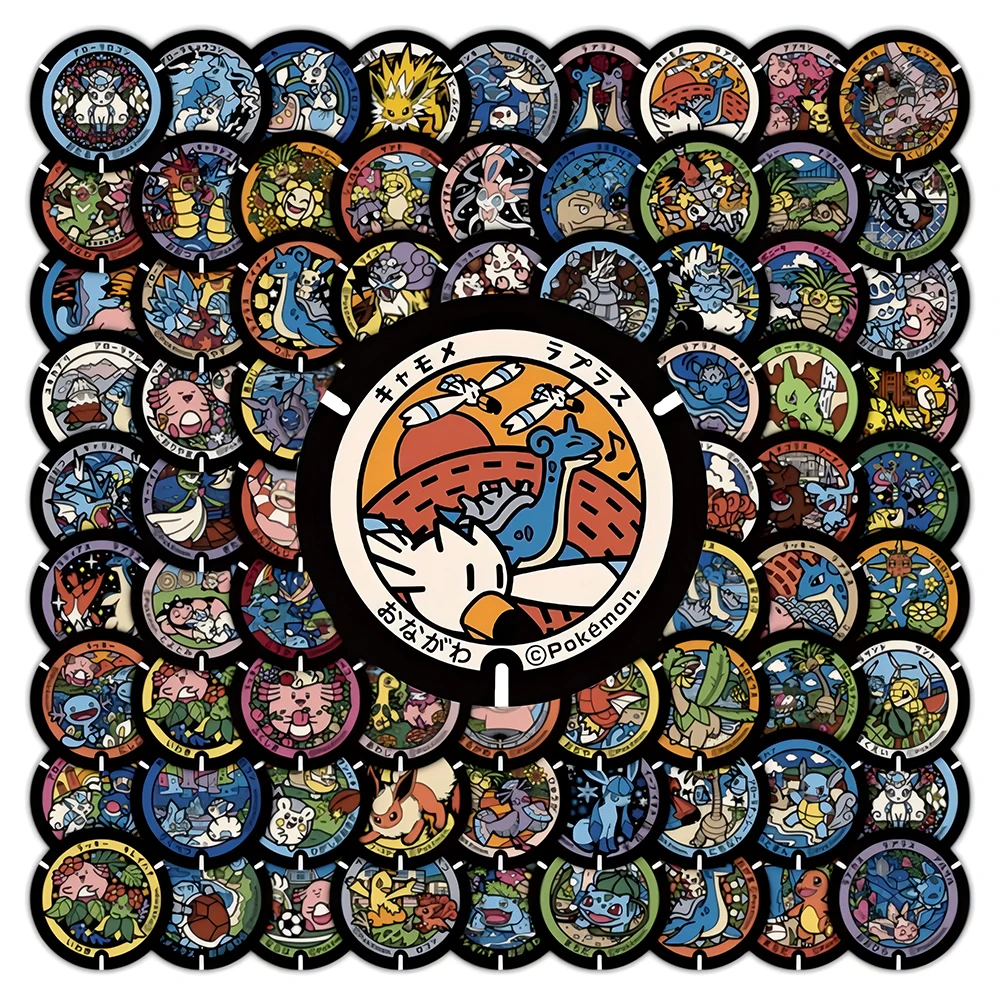 10/30/50/108pcs Kawaii Anime Pokemon Stickers Cute Pikachu Eevee Cartoon Decals Laptop Phone Scrapbook Classic Kids Sticker Toy 2