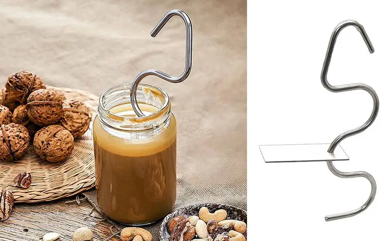 Stainless Steel Peanut Butter Stirrer for Mixing Various Butter,  Peanut, Almond or any Nut Butter, Fits 16-35 for Mixing Various Butter &  Jam: Butter Dishes