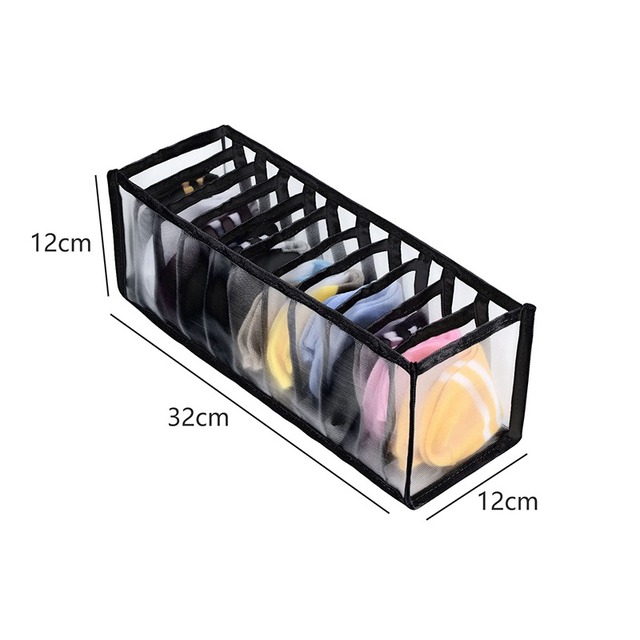 Underwear Storage box Foldable Drawer Organizer for Underwear Socks Shorts Bra Home Cabinet Clothes Organizers Washable