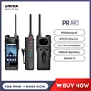 UNIWA P8 4W DMR/Analog Dual Mode Walkie Talkie Touch Screen Waterproof 5000mAh UHF Smart Zello Mobile Walkie Talkie Android 14 1