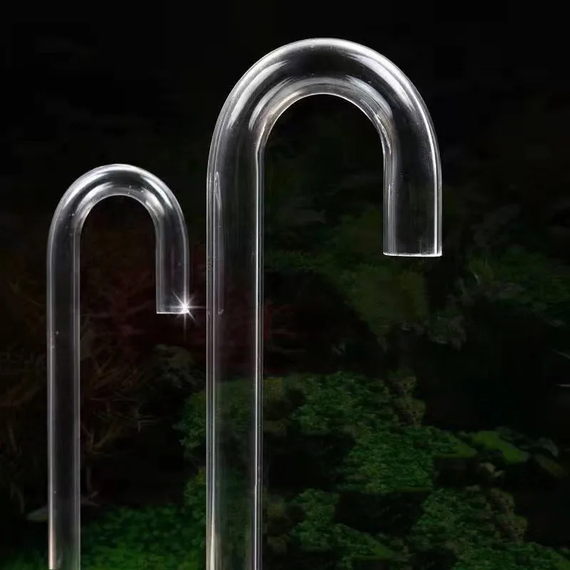 1 個 8 ミリメートルアクリル水族館コネクタストレート U 字型チューブ