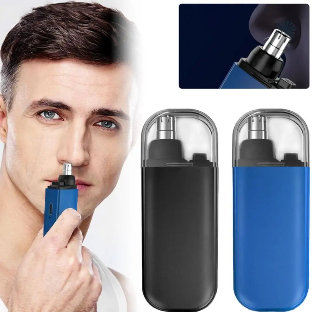 남녀공용 전기 코 헤어 클리퍼, 정밀 코 헤어 트리머, USB 충전식, 방수 코 귀 헤어 클리퍼, 먼지 포함