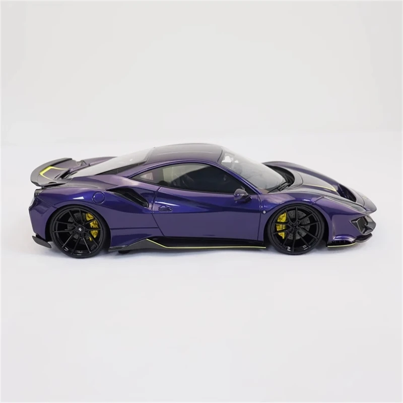 DCM 1:64 Novitec 488 Pista Red Purple limited999 Model car