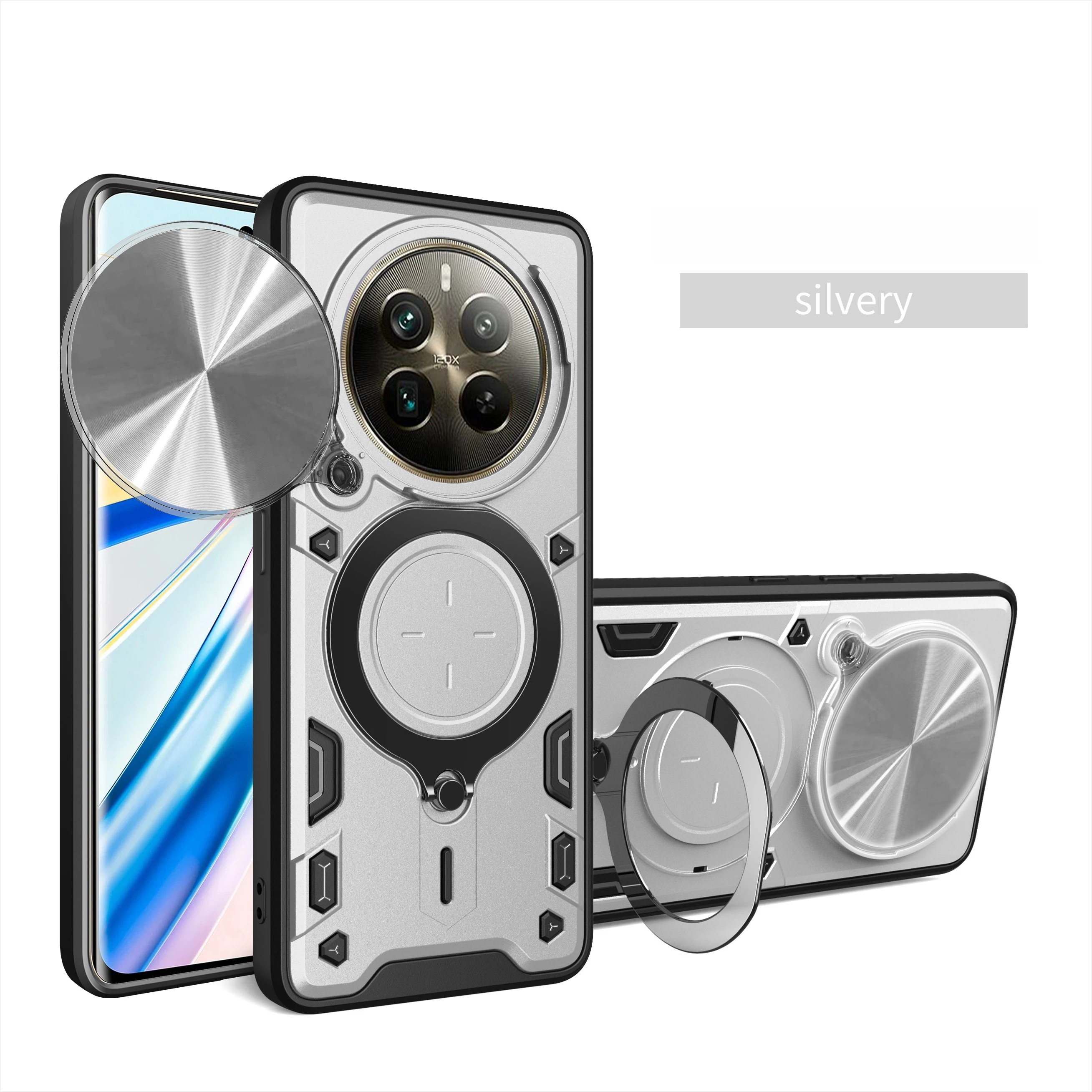 360° Rotating Ring Holder Magnetic Phone Case Protective Cover