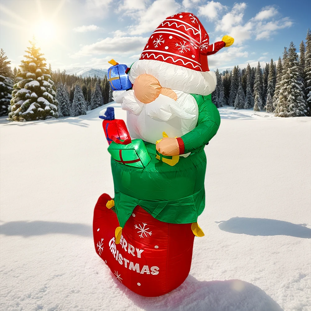 Inflatable Santa Christmas Decoration with LED Lights