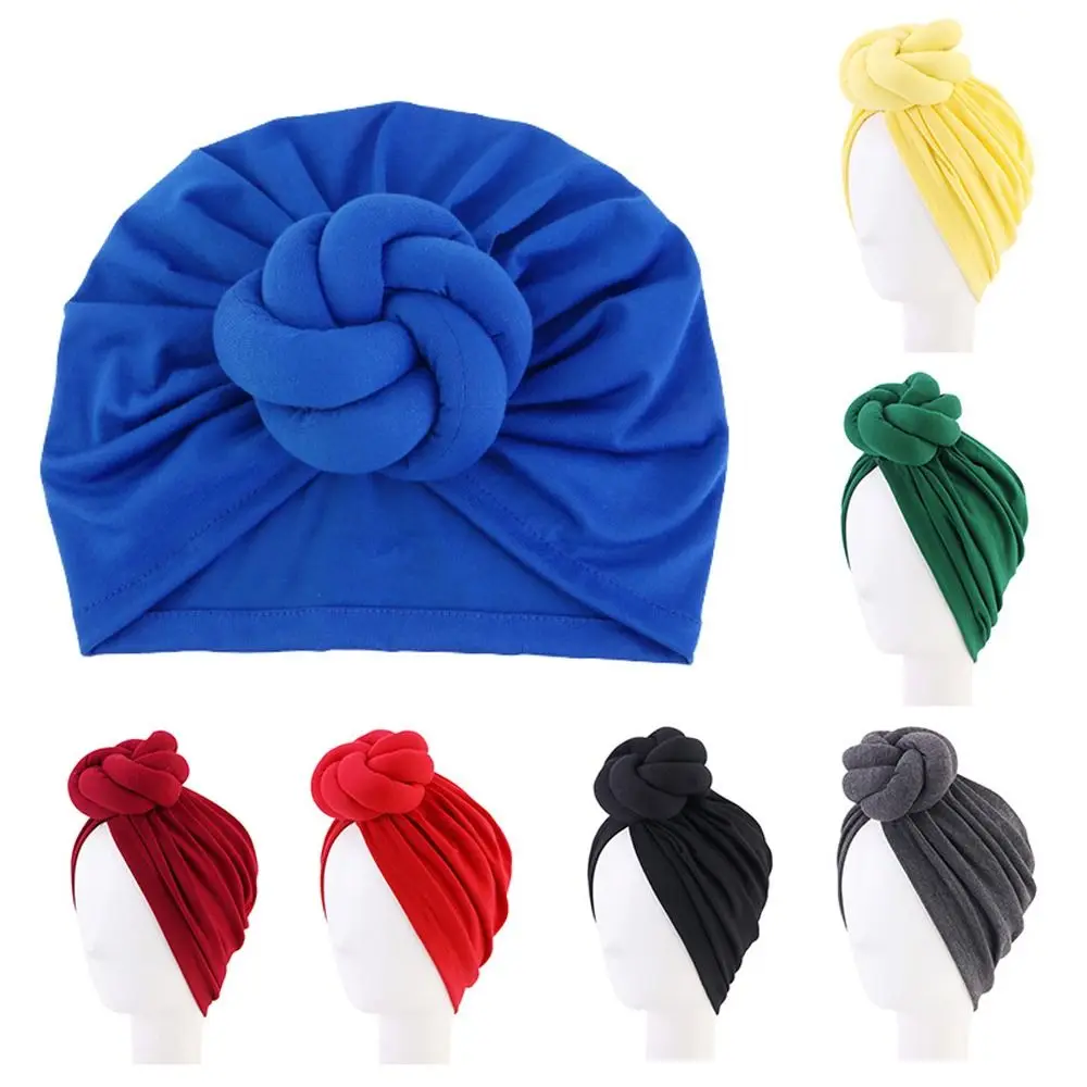 

Women Bow Wrap Headband Hat Hair Accessories Twists Ball Warmth Headwear Cap Turban Women Headdress