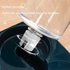 Automatic Cat Feeder Water Dispenser Set, 2 In 1 Tilted Automatic Pet Food And Water Feeder Gravity Food Feeder and Waterer 2