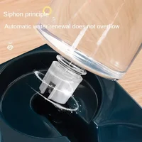 Automatic Cat Feeder Water Dispenser Set, 2 In 1 Tilted Automatic Pet Food And Water Feeder Gravity Food Feeder and Waterer 2