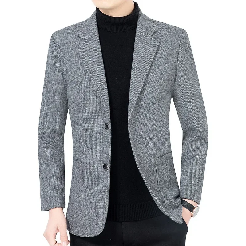 New Autumn Men Solid Formal Wear Business Blazers Jackets Casual Suits Coats Quality Male Slim Fit 4X Suits Coats