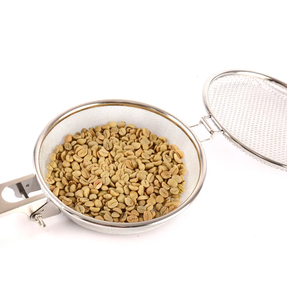 Compact Handheld Coffee Bean Roasting Mesh Pan - Unique Foldable Design