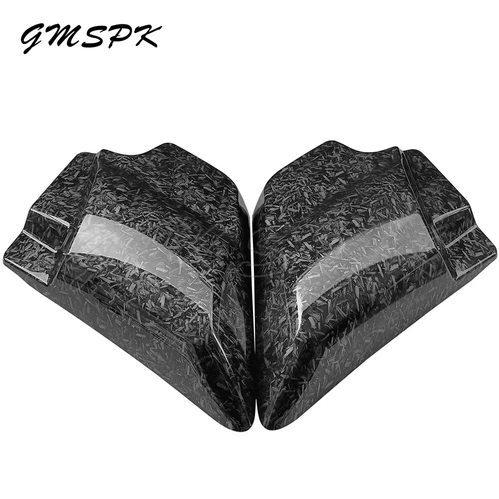 Marbling ABS Motorcycle Left Right Battery Side Covers Panel Fit for Harley Touring Electra Street Glide Road King 2009-