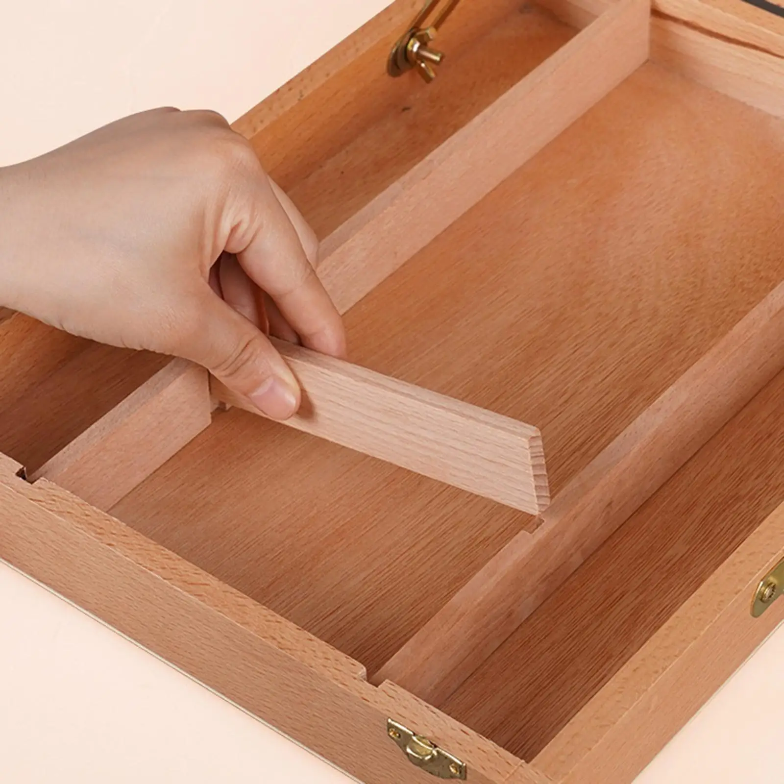 Wooden Table Top Box Easel with Storage Case Portable Painting Easel for Painting Student Beginner Art Storage Case