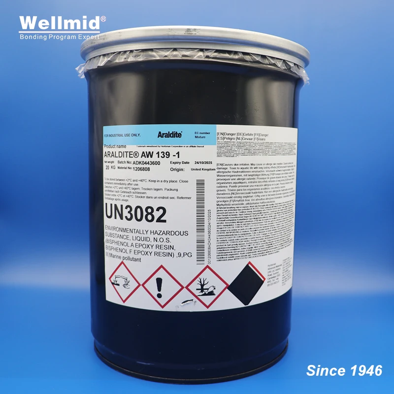 Resina Epóxi com Hardener Hw5323-1 Combinado com Pasta Componente Adesivo de Enchimento Gap Cola Resistência Química Araldite-aw1391