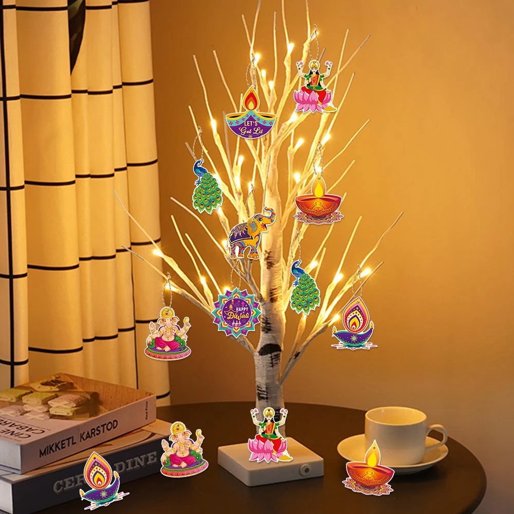 Diwali Hanging Pendant Ornament,DIY Decorating for Family/Friend/Colleague/couples,Outdoor Indoor Party,Indian Party Decorations