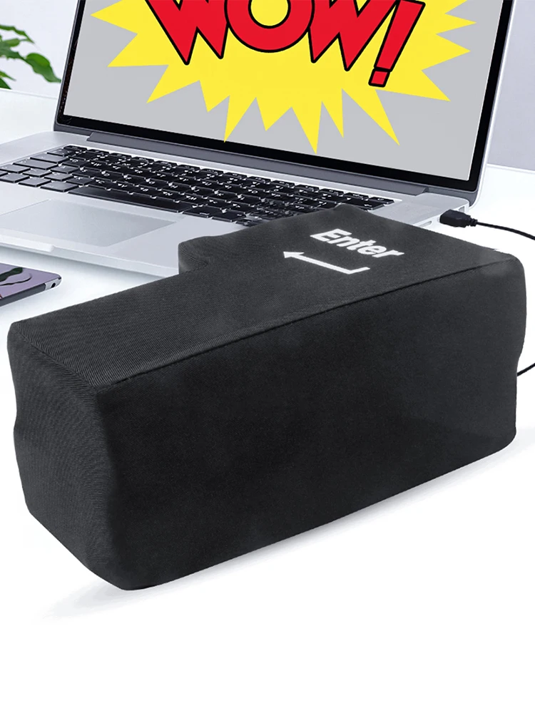 대형 컴퓨터 엔터키 PC USB 키보드 통풍 버튼 사무실용 릴리버 노트북 액세서리 감압 선물