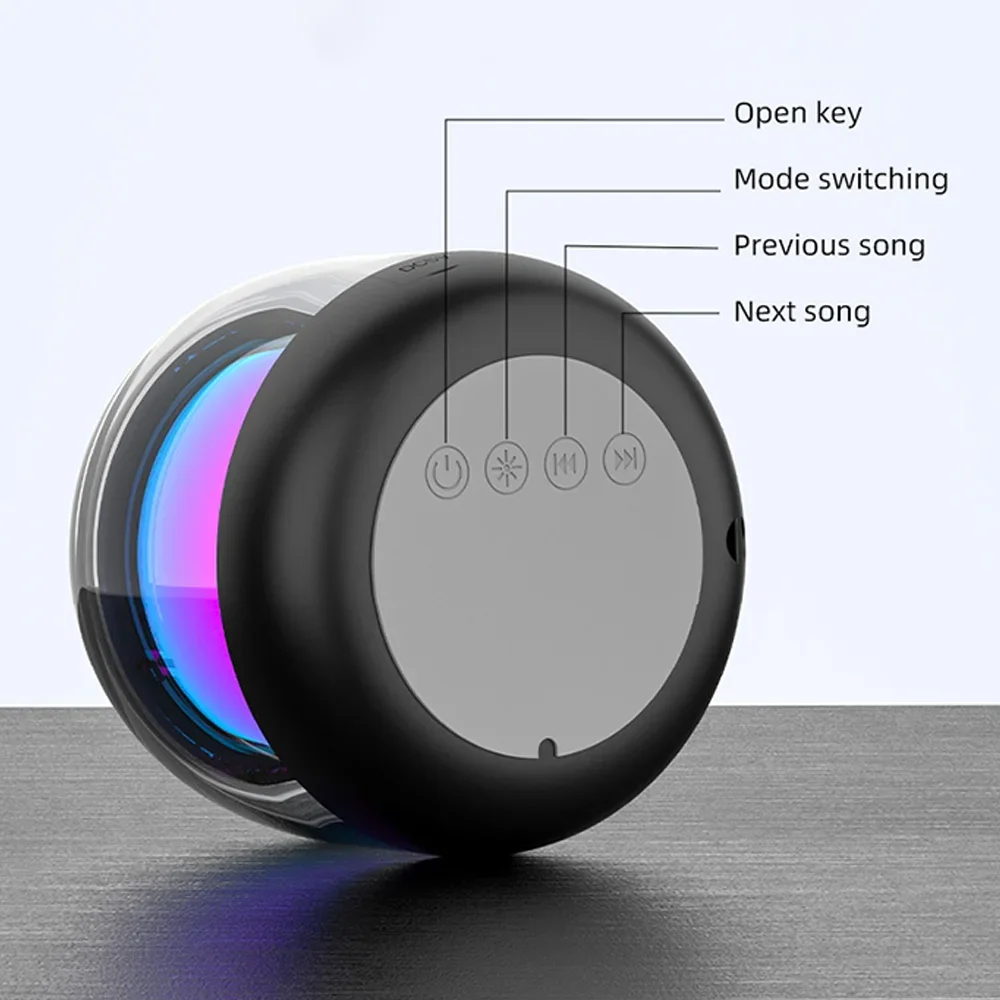 S9 Colorful Wireless Speaker Mini Audio High Volume Outdoor Portable TWS Series Subwoofer Desktop Bluetooth_voghion.com