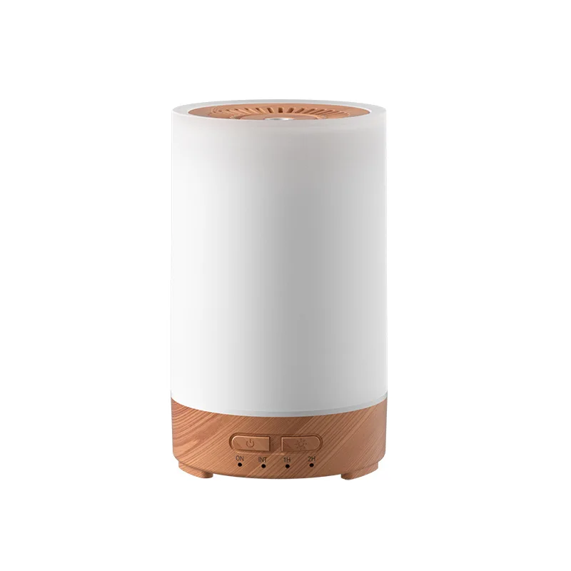 150ML Ultrasonic Wood Grain Essential Humidifier Air Humidifier for Bedroom Office Home 7 Color LED Light Aromatherapy Diffuser 6