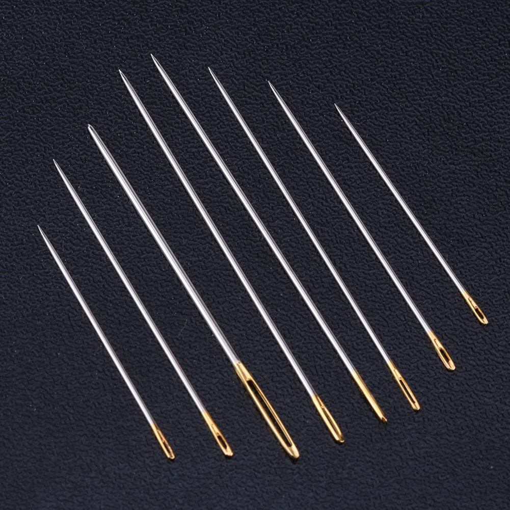 Silver Metal Sewing Needles Kit for Leather Canvas Repair