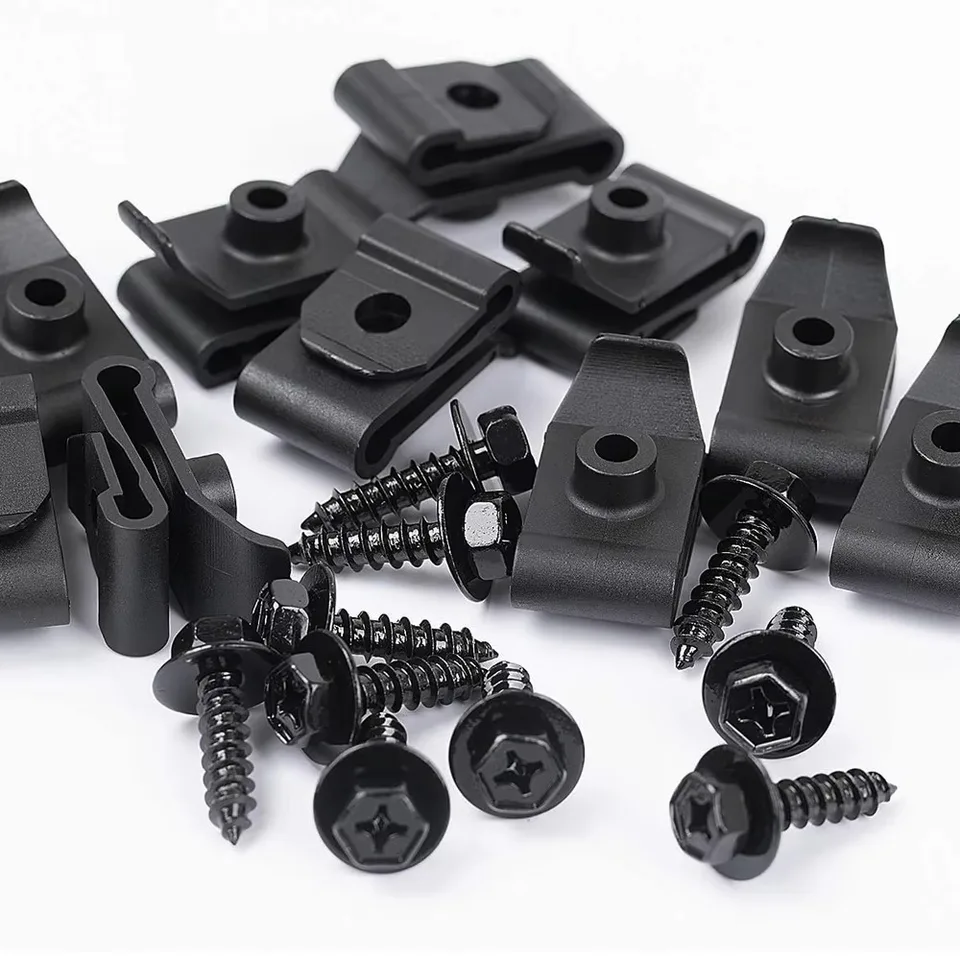 10Pcs #9046705114 Fits Toyota Bumper Fender Nylon Clip U Nut #12 Screw Retainer