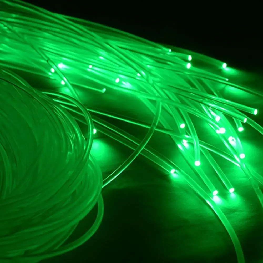 50mx0.75mm Fiber Optic Cable 0.75MM/1MM Plastic End Glow PMMA Led Light Clear DIY For LED Star Sky Ceiling Light