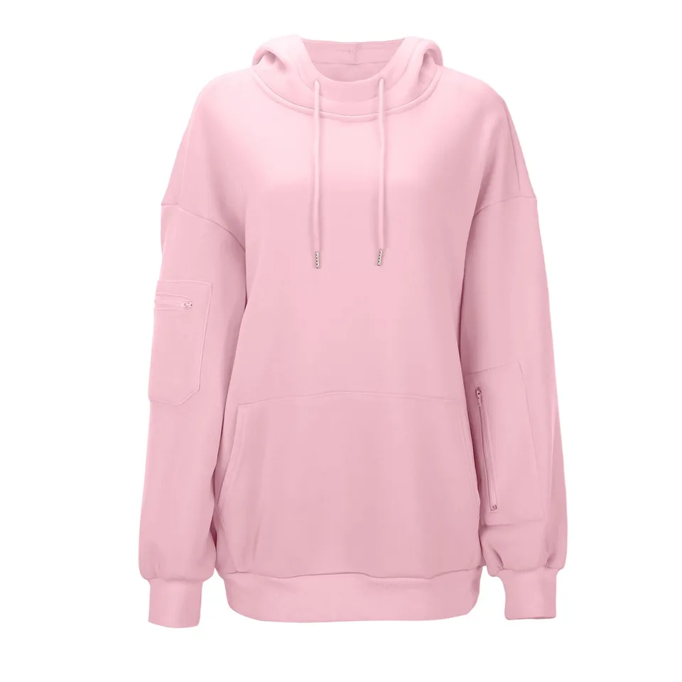 Women's Oversized Hoodie with Built-in Eye Mask