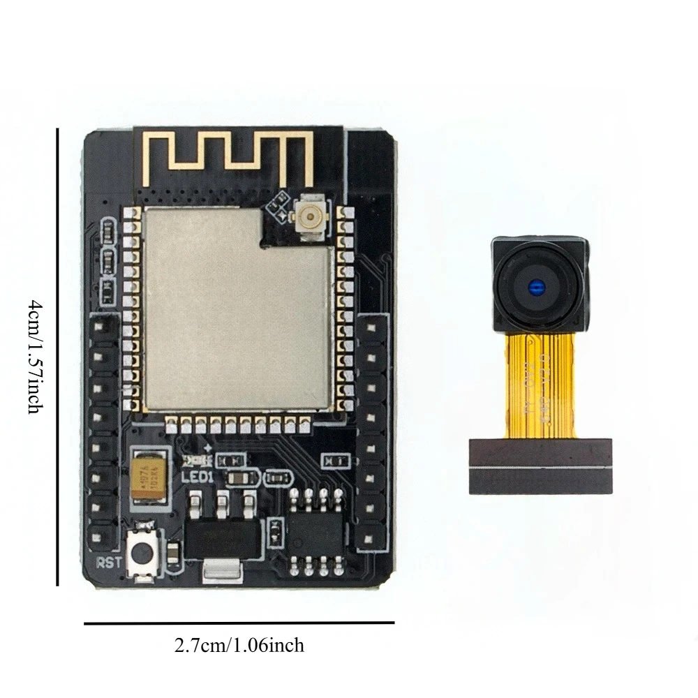 ESP32 CAM 카메라 모듈 키트 2.4GHz, OV3660 모듈 포함, WIFI+블루투스 모듈, 아두이노 IDE 호환