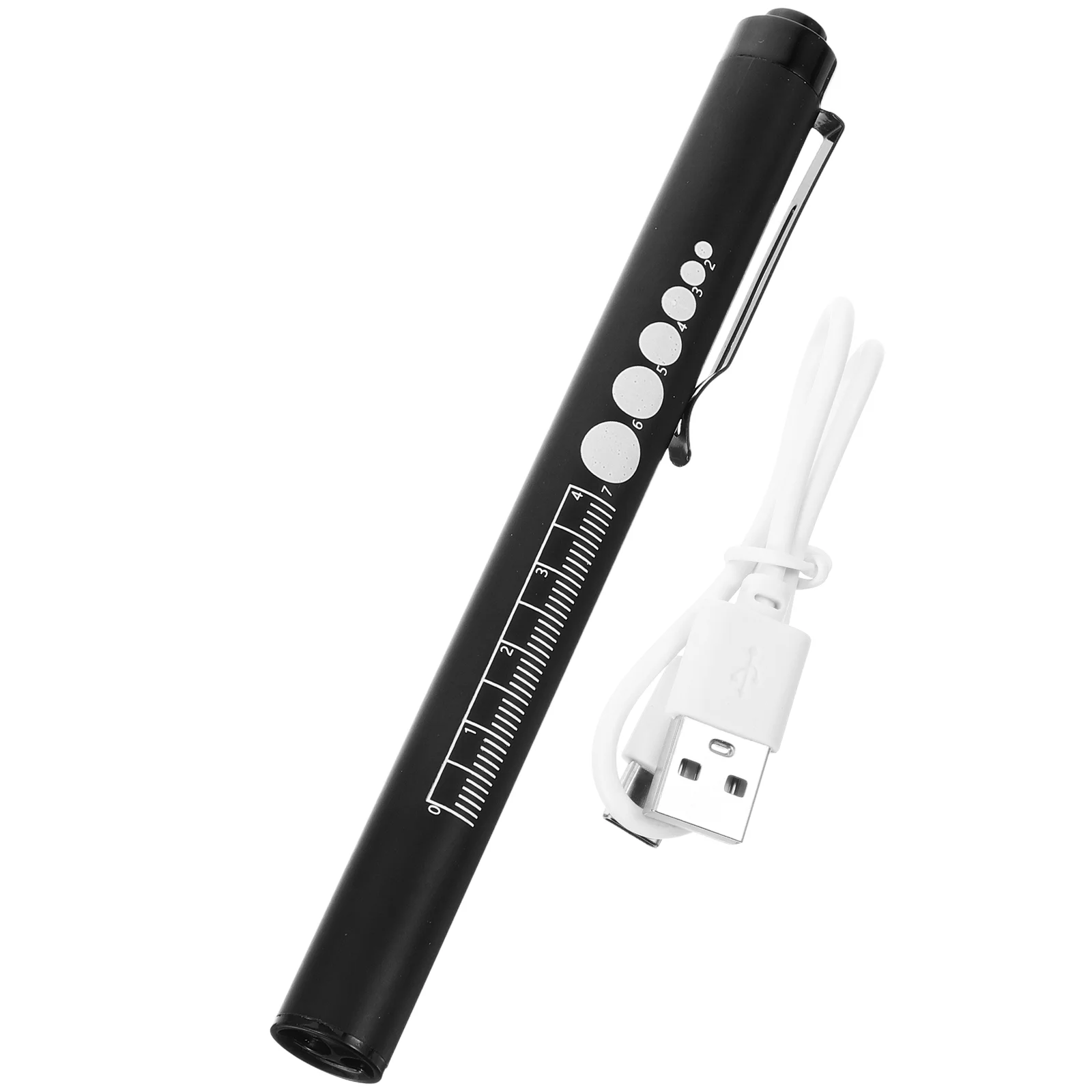 

Handheld Pen Light Led Rechargeable Pen Light with Pupil Gauge And Ruler