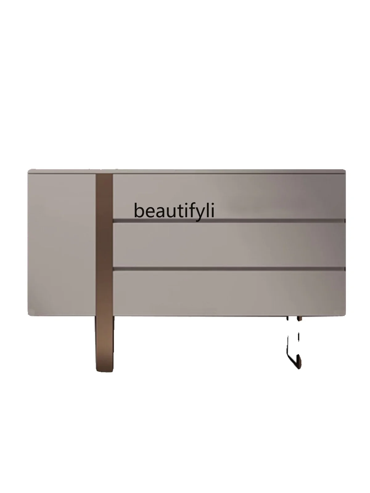 

Italian-Style Light Luxury Chest of Drawers Solid Wood Multi-Functional Living Room Bedroom Locker Entry Door Sideboard Cabinet