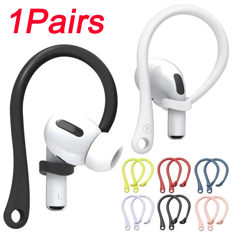 Soft Silicone Anti Lost Ear Hooks Headphone Holder Accessories Anti-Fall Bluetooth Earphone Holder For AirPods Pro Galaxy Buds 3