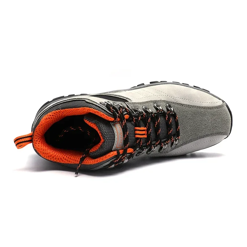 Men Shoes High Top Boot  Outdoor Hiking Boots Men Suede Trekking Rainproof Tactical Combat Military Boots - 3