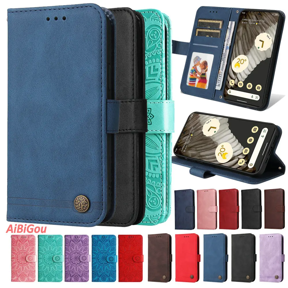 Per Iphone 15 Pro Iphone15 Ultra Flip Case Retro Leather Premium Wallet Book Card Holder Cover Per Iphone 15 Plus Phone Bags