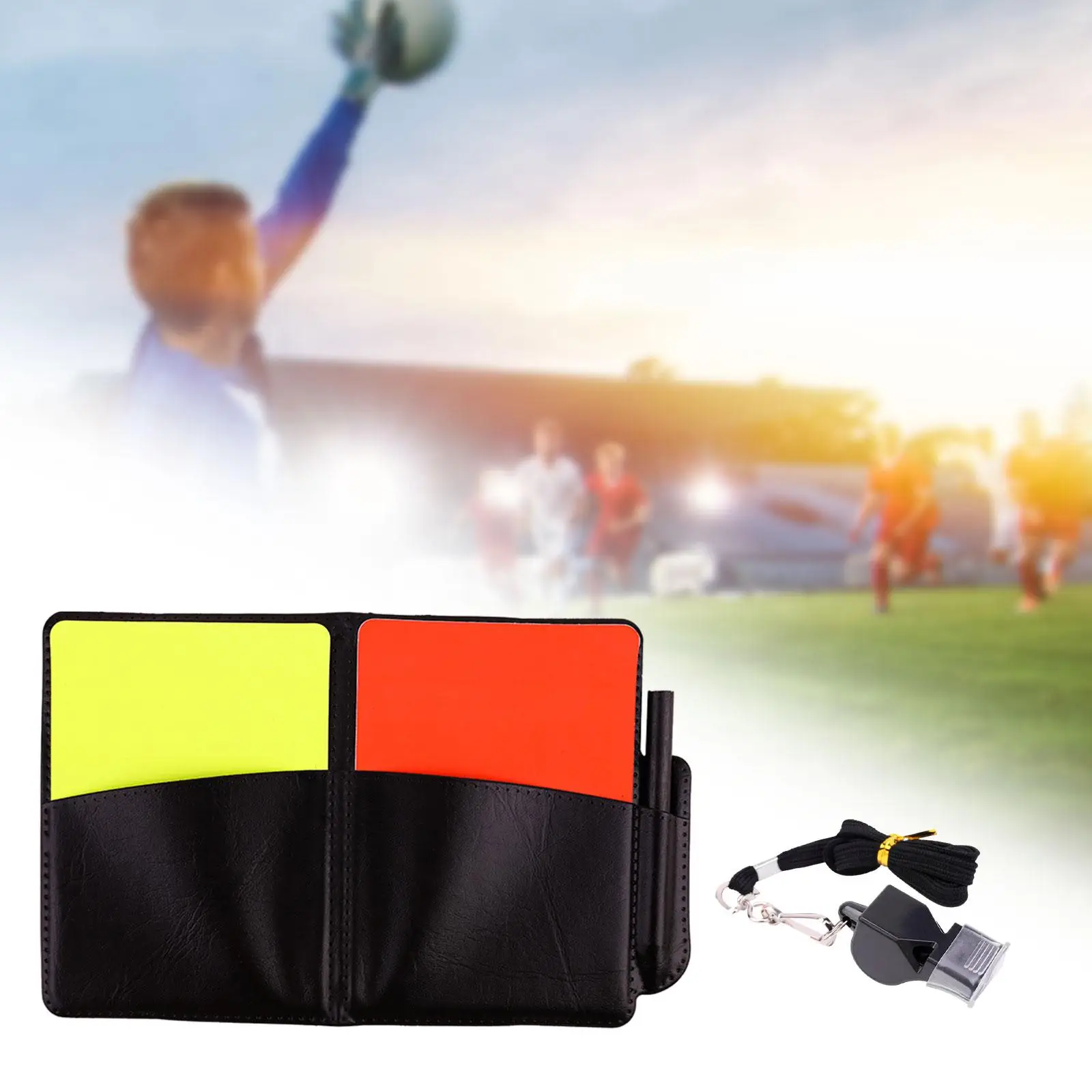 Soccer Referee Cards Warning Cards Sports Game for Volleyball Football Match Soccer Game Competition Red Yellow Card Set