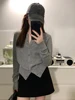 Ele ey Knitted Open Cardigan Women's Slim Fit Camere Sweater Outerwear Spring Autumn Korean Sle V-ne Long Sve