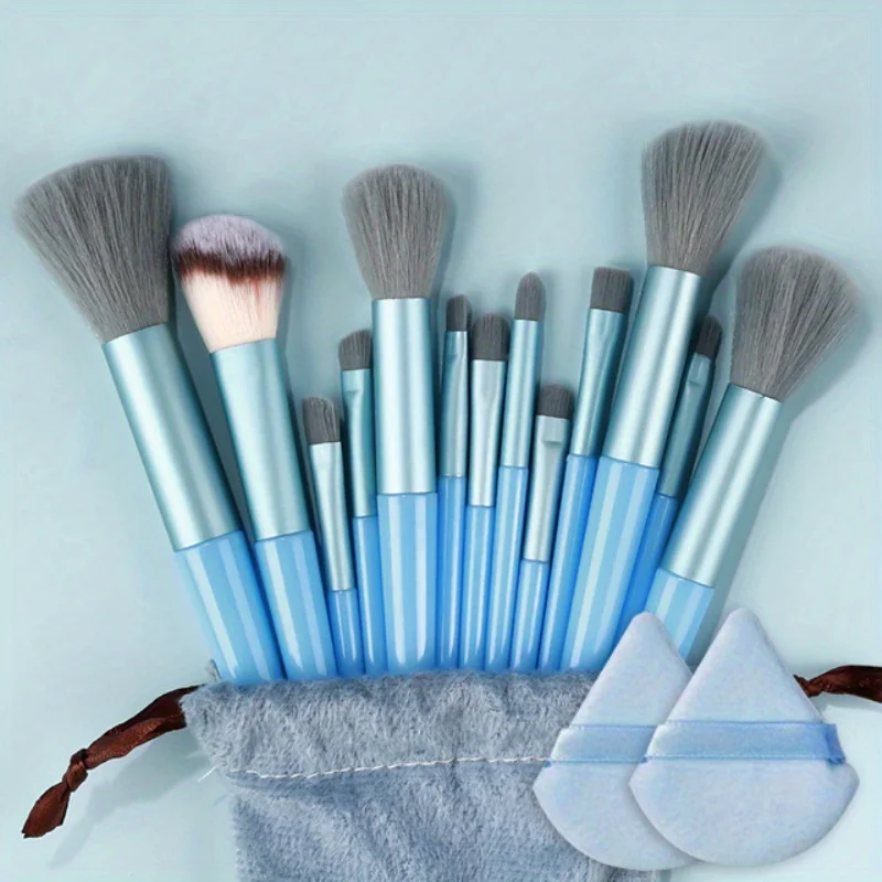 Blue with bag
