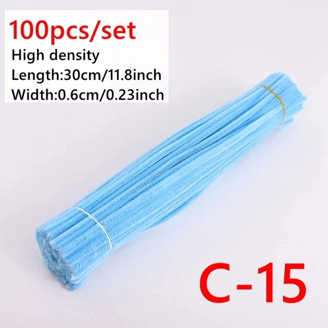 100pcs Vibrant Chenille Stems for Creative DIY Crafting