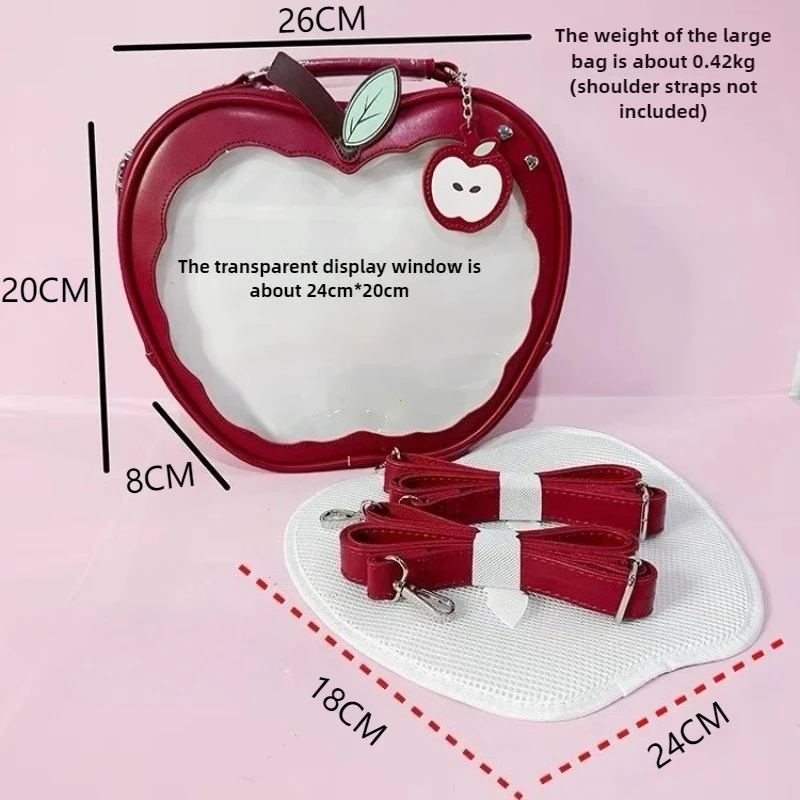 New Girl Harajuku Niche Design Apple Crossbody Bag Handbag Sweet Style Cute Ulzzang Ita Bag Y2K Backpack Preppy Style ItaBag