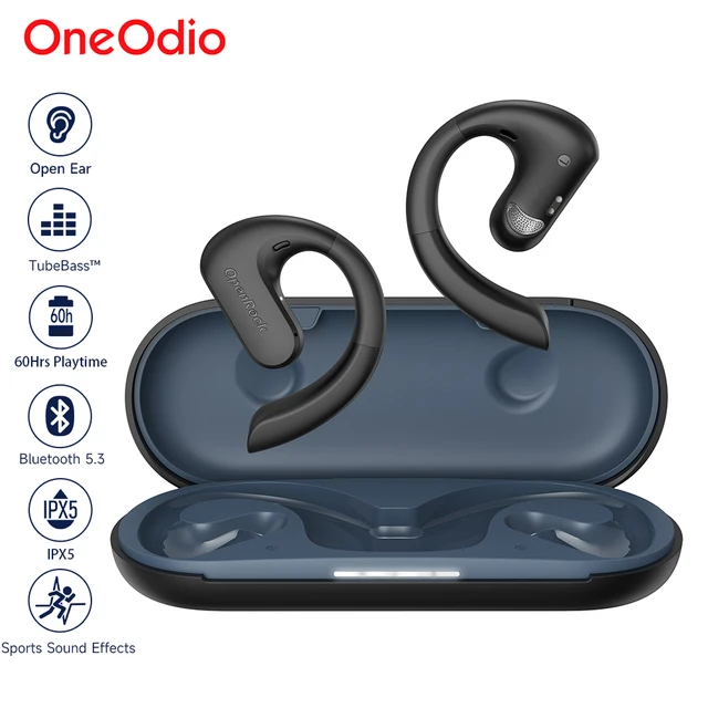 auriculares bluetooth-Oneodio OpenRock S, cascos inalámbricos bluetooth  5.3, aire conduccion abierto oído audifonos inalambrico, deportivos