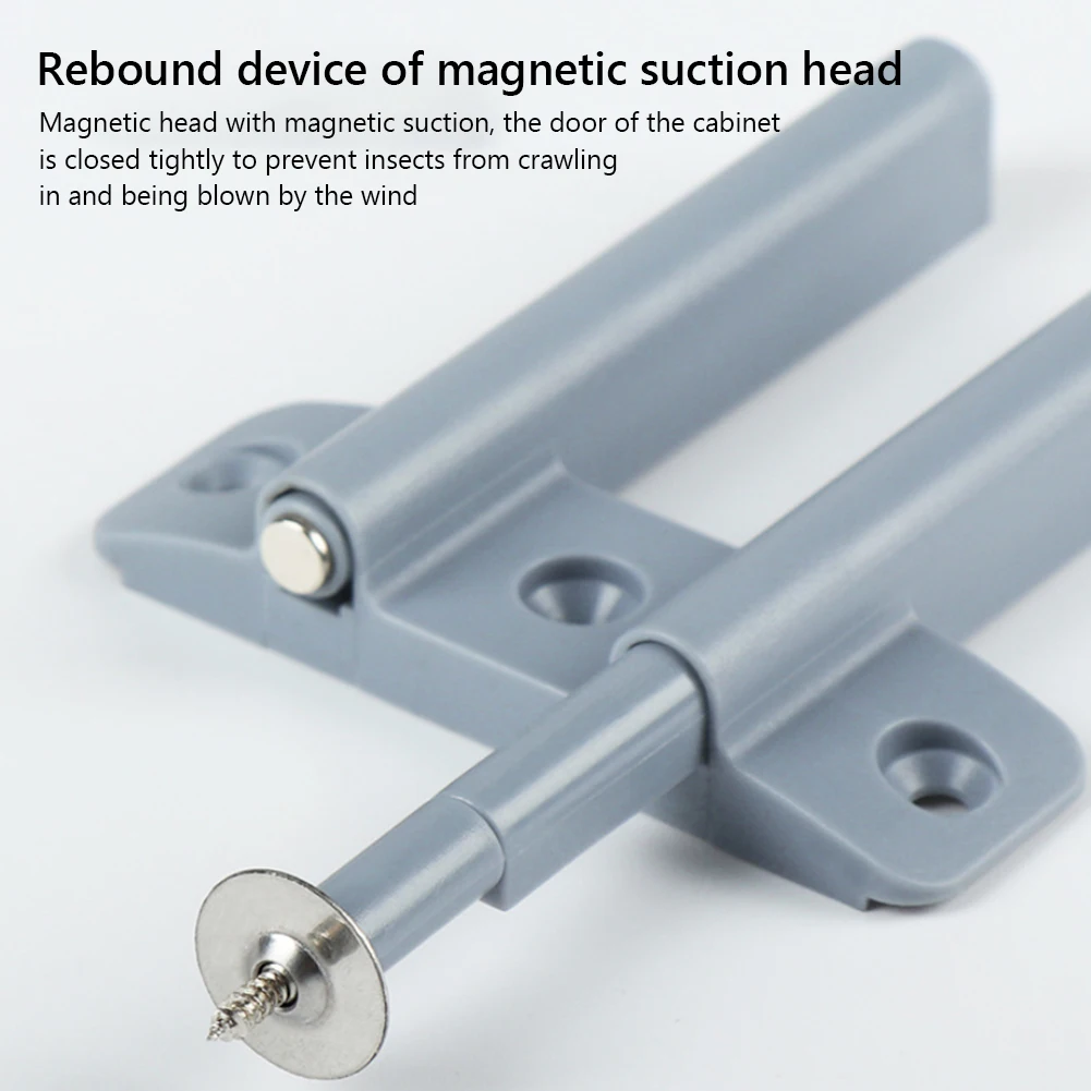 Magnetic Cabinet Catch 10pcs Push To Open System Damper Buffer For Cabinet Door Cupboard With Magnet Home Kitchen Furniture Hardware