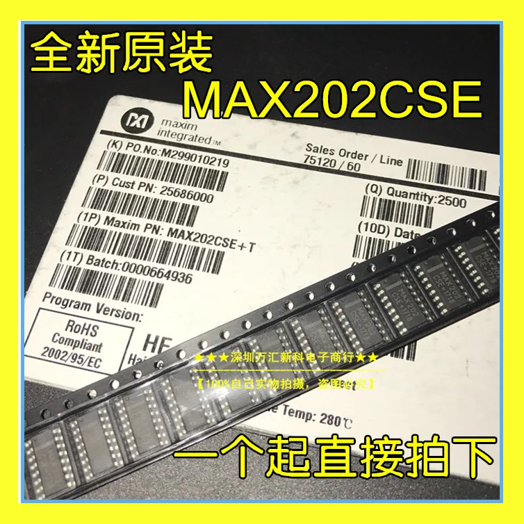 오리지널 신제품 MAX202 MAX202CSE 드라이버/수신기 SOP-16 MAX202ESE, 10 개