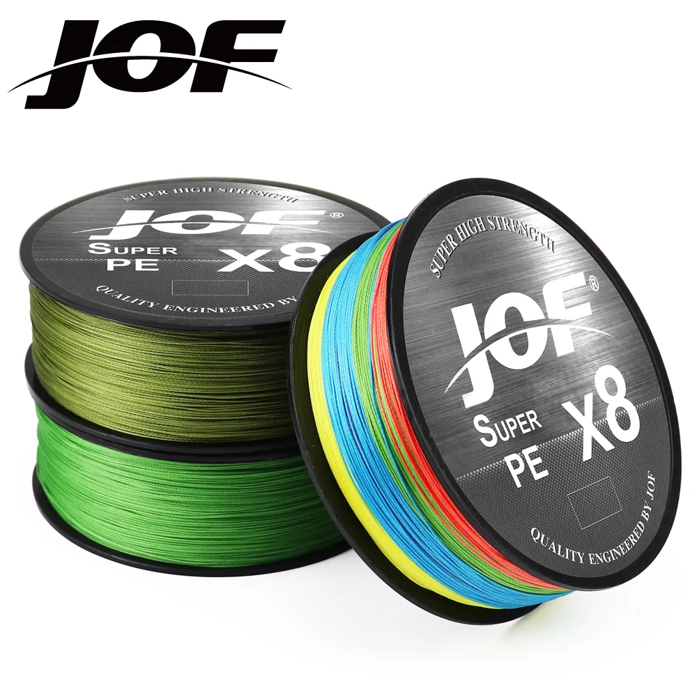 Jof 8 Fili 300M Lenza Intrecciata Pesca Alla Carpa Tesse Linha De Pesca Multifilamento 8 Fios
