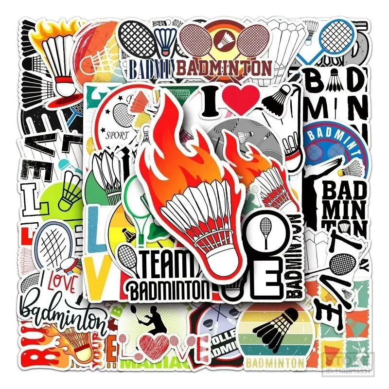 

Наклейки бадминтон мультфильм Граффити Наклейка Детские игрушки ноутбук автомобиль мотоцикл чехол для телефона гитара скейт