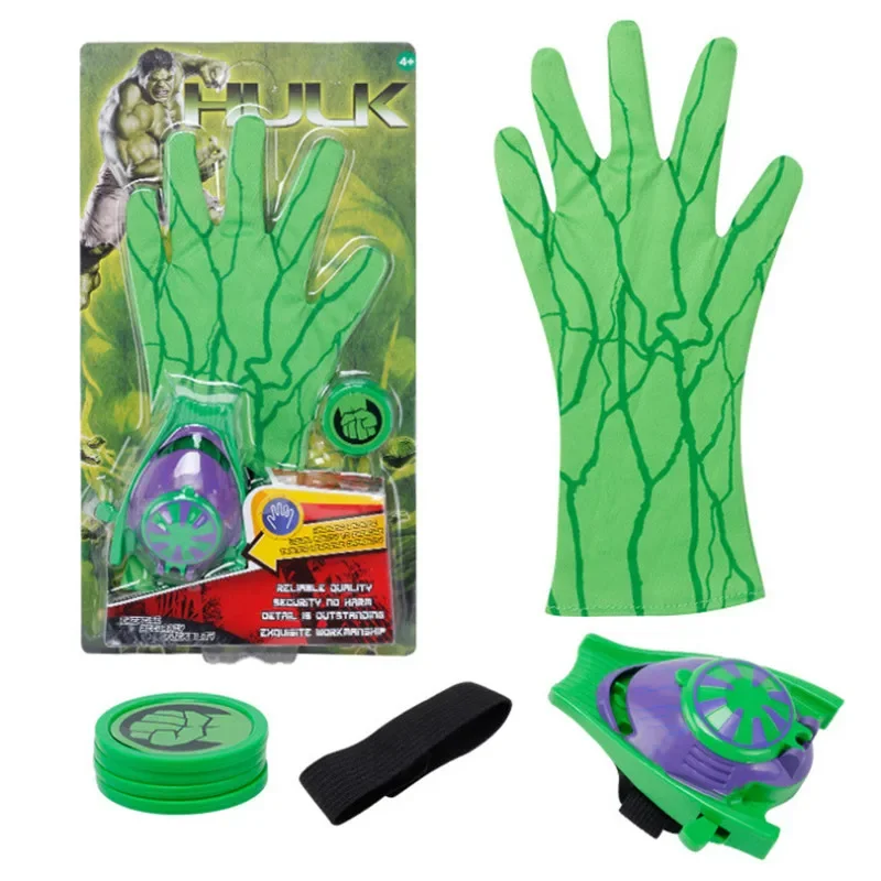 The Avengers Toys Superhero Ironman Spider man Captain America Hulk Glove Emitter Cosplay Figure Toys For Children action figure cartoon toys